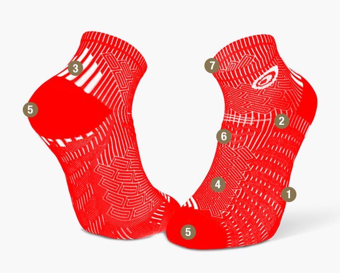 Socks RUN ELITE red